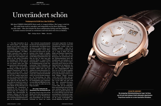 UHREN-MAGAZIN: A. Lange & Söhne