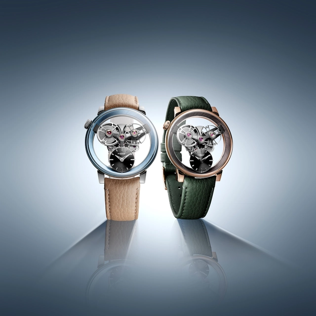 MB&F Special Project One MB&F Special Project One mit grünem und beigem Kalbslederarmband
