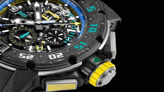 Das robuste Design der Richard Mille RM 032 Automatic Flyback Chronograph Ultimate Edition