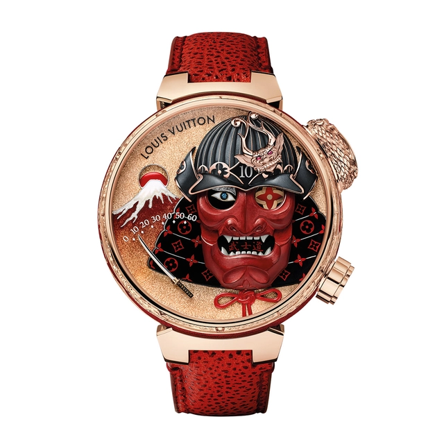 LouisVuitton-Tambour-Automata-Bushido-Front.jpg Louis Vuitton Tambour Bushido Automata, Referenz W1PG31