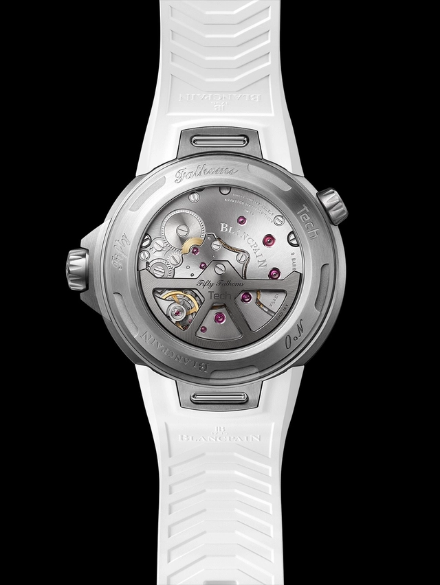 Blancpain Fifty Fathoms, Referenz 5029_12B30_94, Sicht auf das Werk Kaliber 1315A