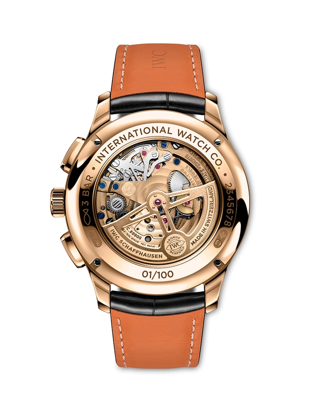IWC_Portugieser_Tourbillon_Retrograde_IW394009_Back.jpg IWC Portugieser Tourbillon Rétrograde Chronograph, Referenz IW394009, Transparenter Gehäuseboden