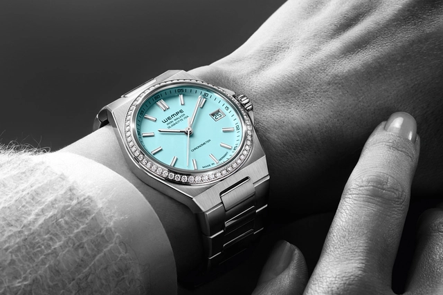 Wempe Glashütte – Iron Walker Automatik 36, Edelstahluhr mit integriertem Band und Automatikwerk