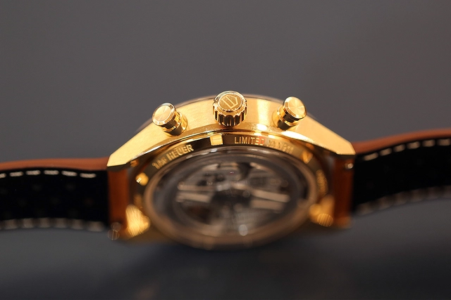 TAG Heuer Carrera Chronosprint x Porsche Rallye, Uhr 18K-vergoldetes Gehäuse, Referenz CBS2041.EB0382