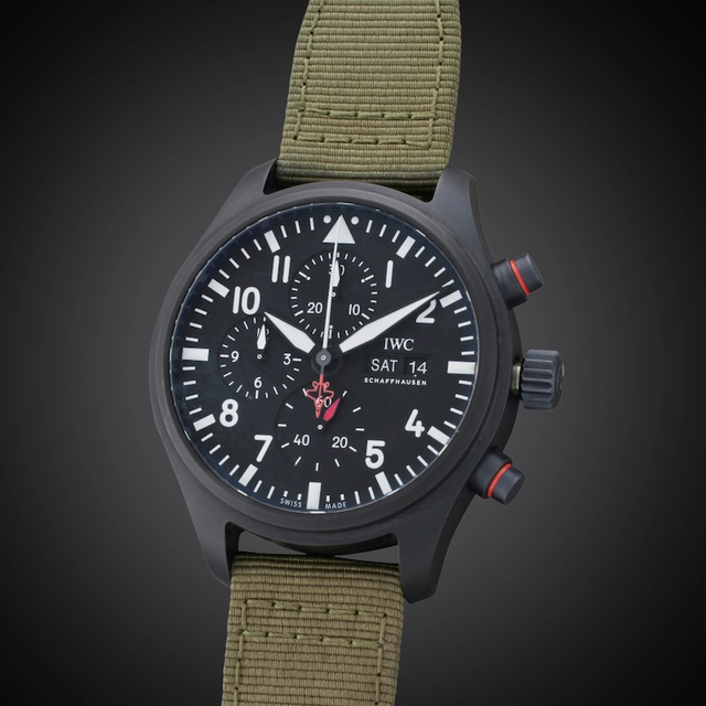 IWC Big Pilot’s Watch Top Gun Edition „Mojave Desert“ mit grünem Armband