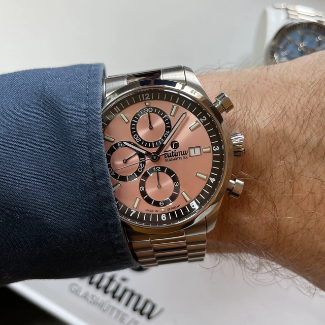 Tutima Sky Chronograph T5 Copper Wristshot