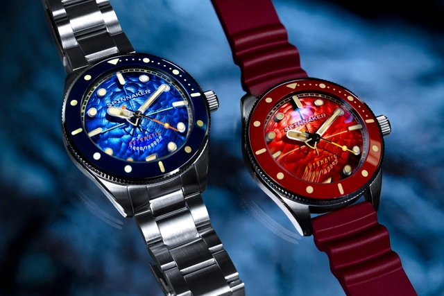 3 Spinnaker.jpg Die Spinnaker SP-5159 – Challenger Automatic in Depth Blue (Referenz SP-5159-11) und Fiery Red (SP-5159-33)