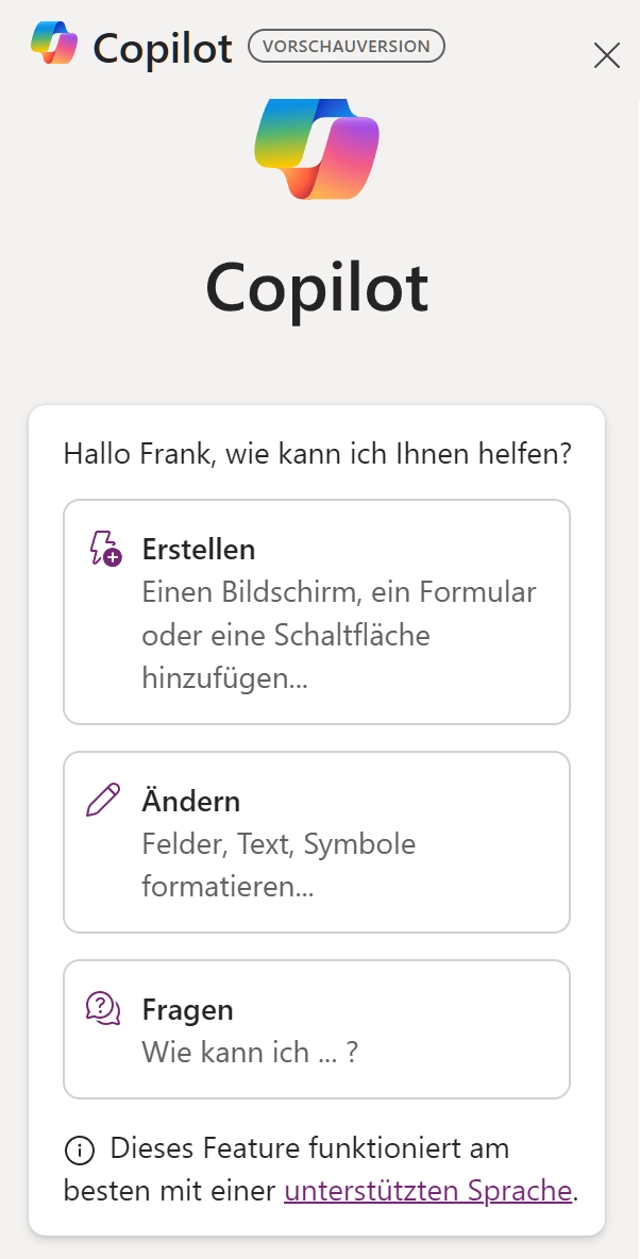 Power App Studio