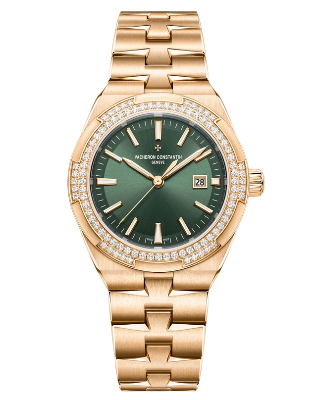Vacheron-Constantin-Overseas-Automatik-35-mm-Rosegold-mit-gruenem-Zifferblatt.jpg Vacheron Constantin Overseas Automatik 35 mm in Roségold mit grünem Zifferblatt