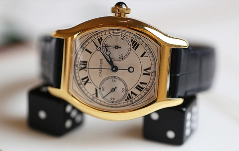 Cartier Privé Tortue Monopoussoir Chronograph