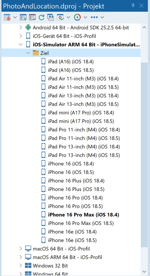 iOS-Devices werden über das Netzwerk eingeblendet (Bild 2)