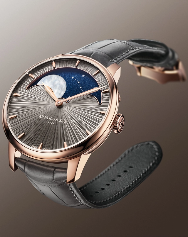 Arnold & Son – Perpetual Moon 41,5 Cliff Grey Edition, Uhr mit Mondphase und grauem Zifferblatt Arnold & Son – Perpetual Moon 41,5 Cliff Grey Edition, Uhr mit Mondphase und grauem Zifferblatt