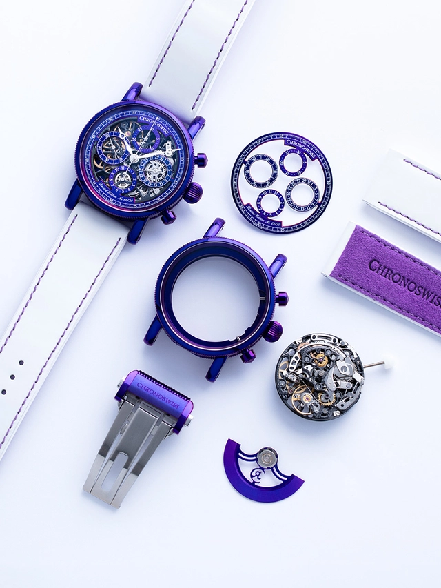 Chronoswiss Opus Purple Rain, Komponenten der Uhr