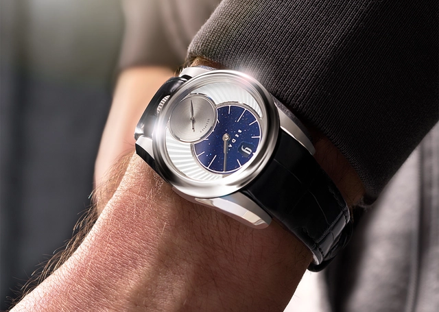 Beda`a, Edelstahluhr mit Steinzifferblatt und Lederband