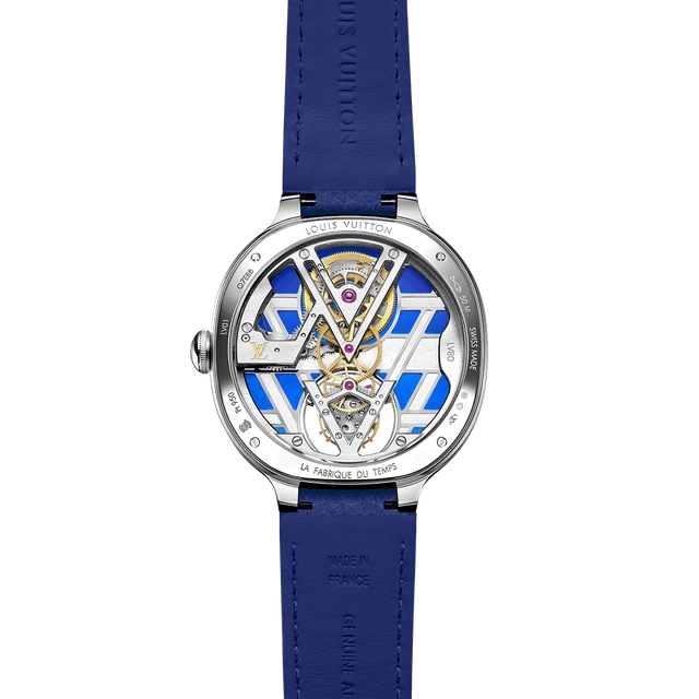 Louis Vuitton Voyager Flying Tourbillon “Poinçon de Genève” Plique-à-jour Referenz Q7EBBY