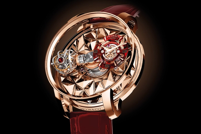 Jacob & Co. Astronomia Four-Axis Tourbillon mit Rosegold-Gehäuse Jacob & Co. Astronomia Four-Axis Tourbillon mit Rosegold-Gehäuse