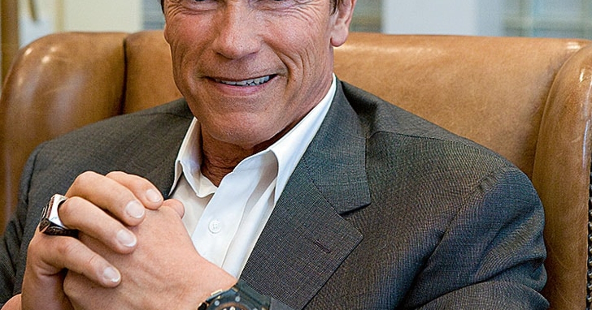 Arnold Schwarzenegger mit einer Royal Oak