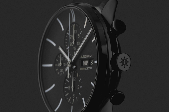 Junghans: Form A Chronoscope Back In Black, Variante Grau