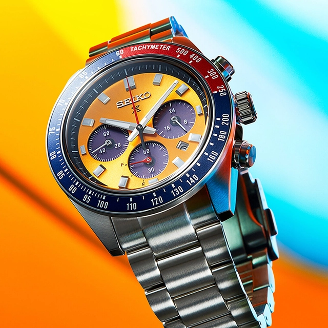 Seiko Prospex Speedtimer „Pogue“ Solar Chronograph mit Pepsi-Lünette