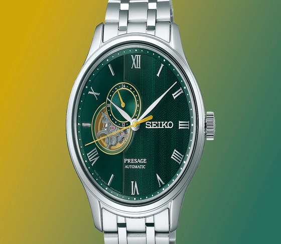 Seiko Presage Japanese Garden Modelle SSA463J1 in Moosgrün