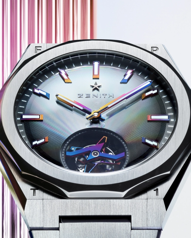 Zifferblatt der Zenith Defy Skyline Tourbillon x Felipe Pantone
