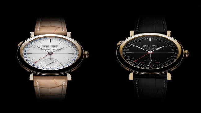 Laurent Ferrier Galet Annual Calendar School Piece in opalin und schwarz