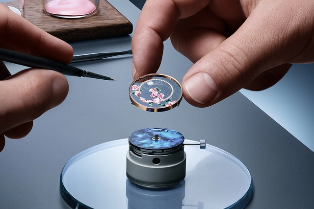 Zweischichtiges Zifferblatt der Jaeger-LeCoultre Rendez-Vous Shooting Star Zweischichtiges Zifferblatt der Jaeger-LeCoultre Rendez-Vous Shooting Star
