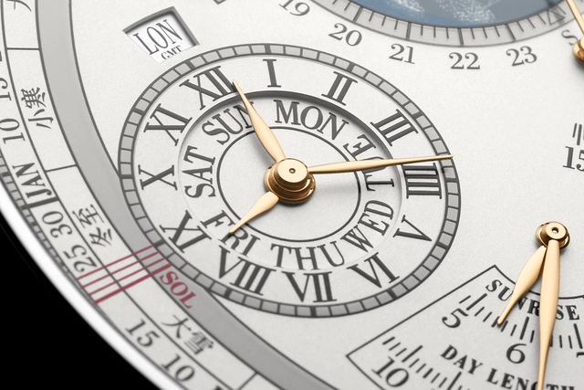 Vacheron Constantin Les Cabinotiers The Berkley Grand Complication Zifferblattdetail Zeitzone