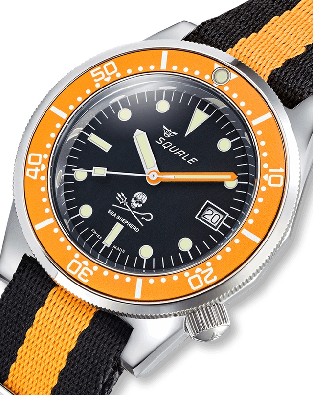 Squale X Sea Sheperd – 1521 Sea Sheperd Limited Edition, Taucheruhr mit Natoband