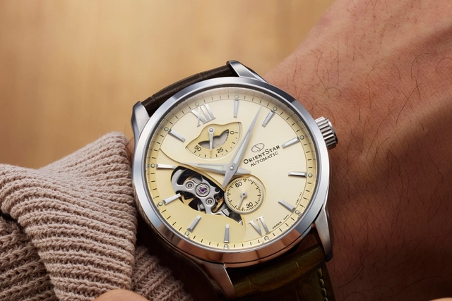 3 Orient Star.jpg Zifferblatt der neuen Layered Skeleton von Orient Star