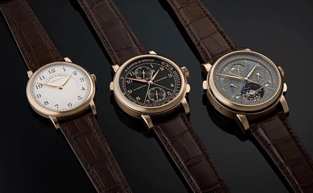 A. Lange & Söhne: 1815 Honeygold, 1815 Rattrapante Honeygold und Tourbograph Perpetual Honeygold aus der Serie "Homage to F. A. Lange