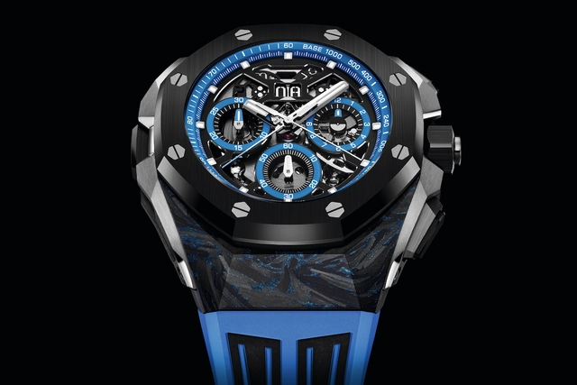 Zifferblatt der Audemars Piguet Royal Oak Concept Split-Seconds Chronograph GMT Large Date