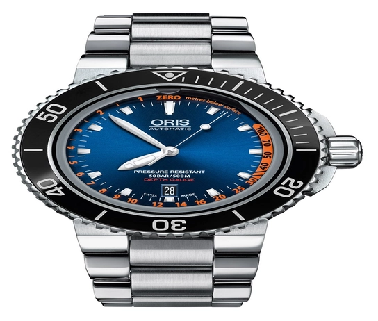 Oris Aquis Depth Gauge Edition Chronos am Edelstahlband