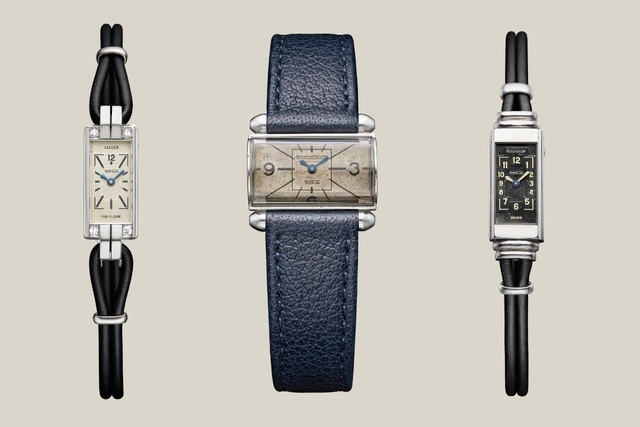 03_Jaeger-LeCoultre-collectibles .jpg Drei Uhren der Jaeger LeCoultre collectibles, Armband, Frontalansicht
