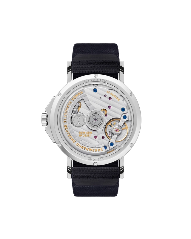 Nomos Glashütte Ahoi neomatik 38 Datum Atlantik, Rueck