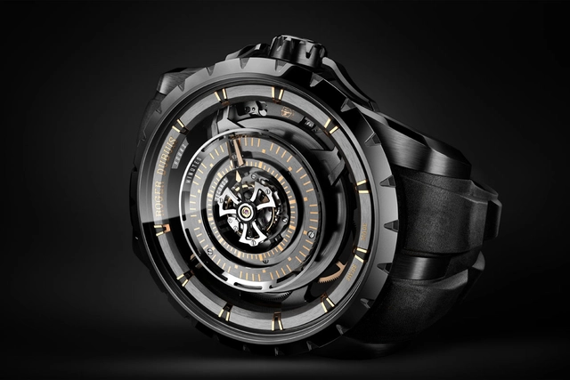 Roger Dubuis Excalibur Zentraltourbillon DLC liegend Roger Dubuis Excalibur Zentraltourbillon DLC liegend