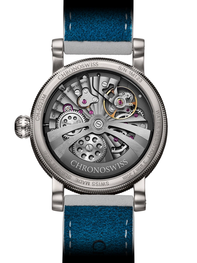 Chronoswiss_StrikeTwo_StellarBlue_back Chronoswiss StrikeTwo StellarBlue Werk, Rückseite