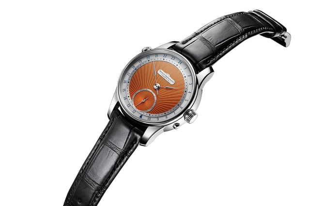 Moritz_Grossmann_GMT_Guilloche orange dial, silhouette