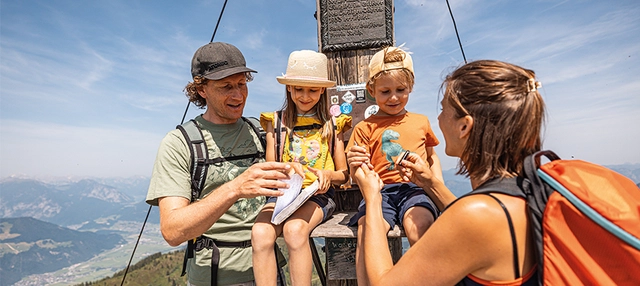 Familienwanderung Top of Alpbachtal Wiedersberger Horn Alpbach Sommer