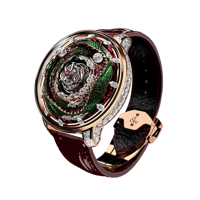 Jacob & Co. Mystery Twin Dragon Uhr mit Drachenmotiv