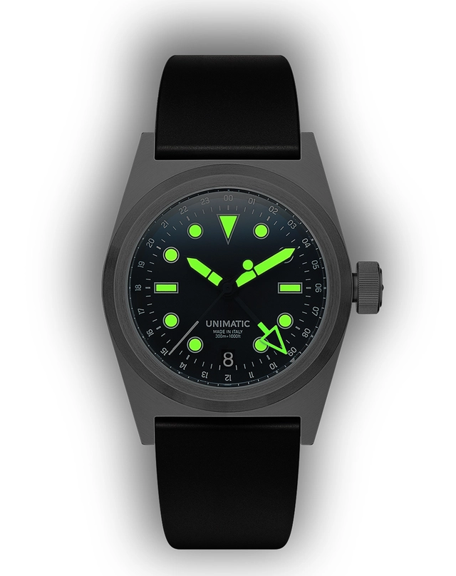 Unimatic – Modello Due U2-GMT World Timer, Toolwatch mit Automatikkaliber