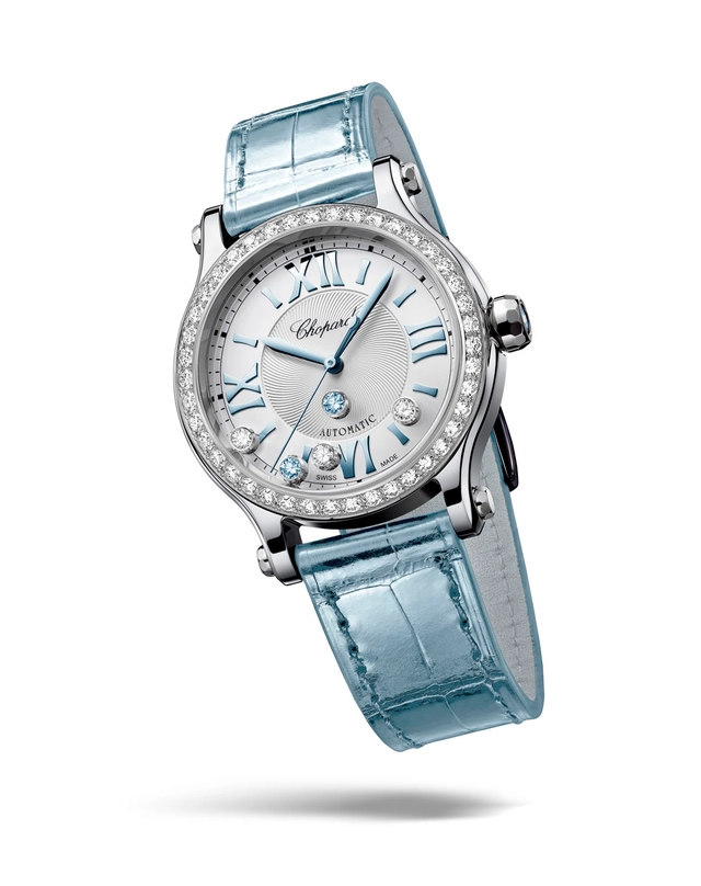 Chopard Happy Sport in Lucent Steel mit Diamanten von 2024