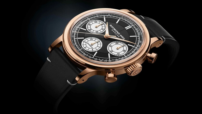 Raymond Weil Millesime Chronograph, Zifferblatt Detailaufnahme