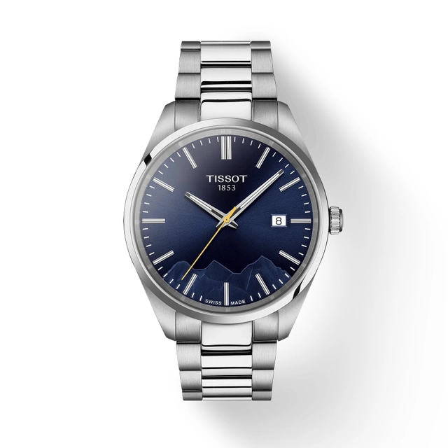 3 Tissot .jpg Gesamtansicht der PR 100 in dunkelblau von Tissot