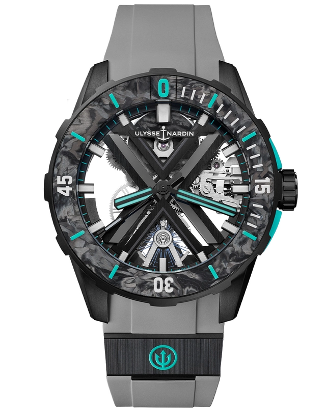 Ulysse Nardin – Diver X Skeleton One More Wave Limited Edition, skelettierte Taucheruhr aus Titan