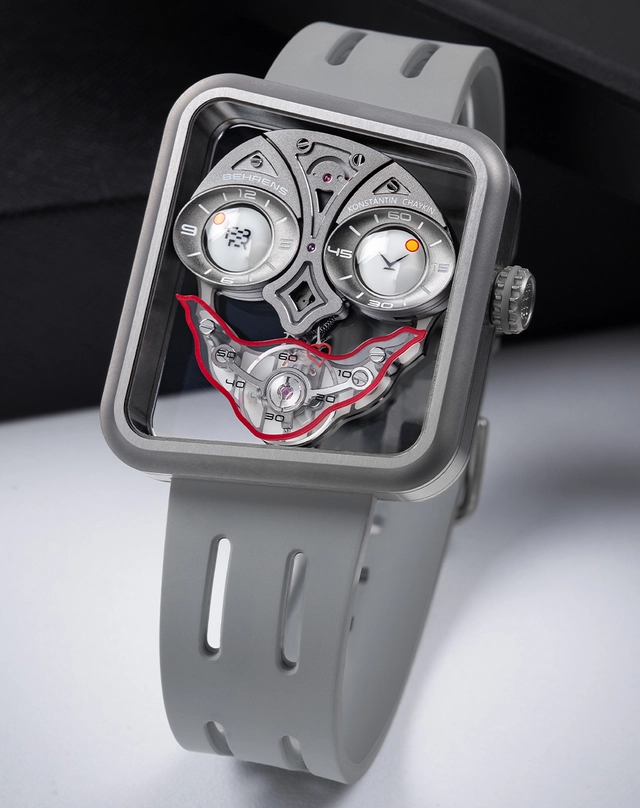 Behrens X Konstantin Chaykin – Ace of Hearts Behrens X Konstantin Chaykin – Ace of Hearts, ultraleichte Handaufzugsuhr