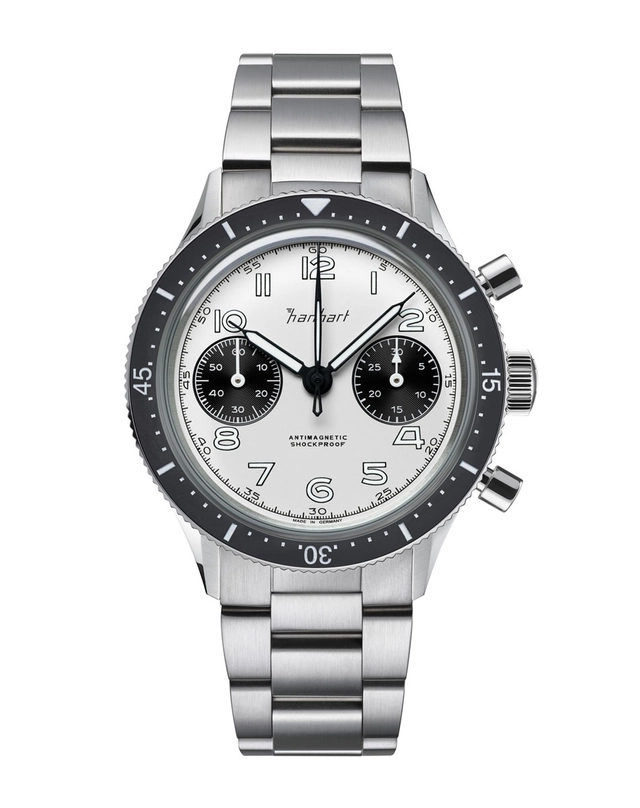 Hanhart 415 ES Panda mit Metallband