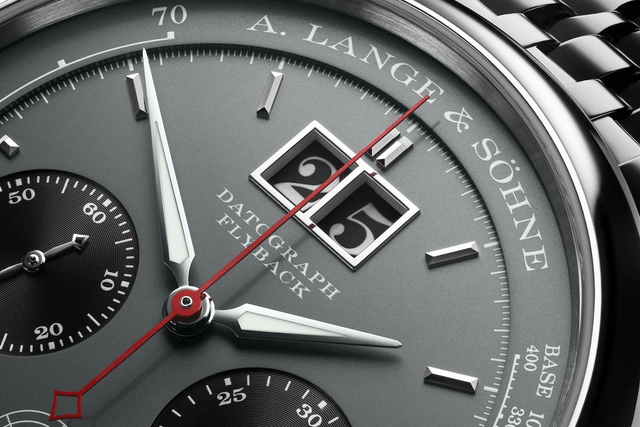 roter Chronographenanzeiger des Datograph Auf/Ab „Hampton Court Edition“ von A. Lange & Söhne