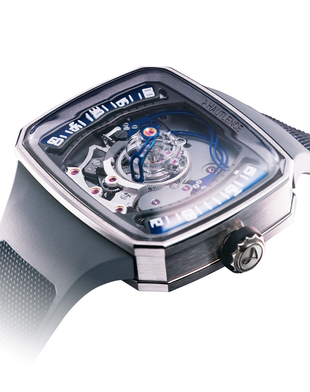 Hautlence – Helix Series 1 Hautlence – Helix Series 1, extravagante Uhr aus Titan mit Tourbillon