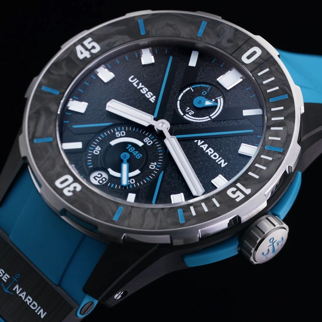 Ulysse Nardin Diver NET Azure blaues Band